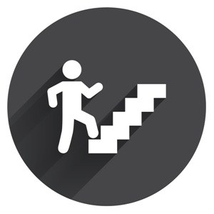 Treppe benutzen