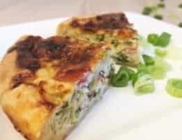 Quiche mit Lauch und Speck